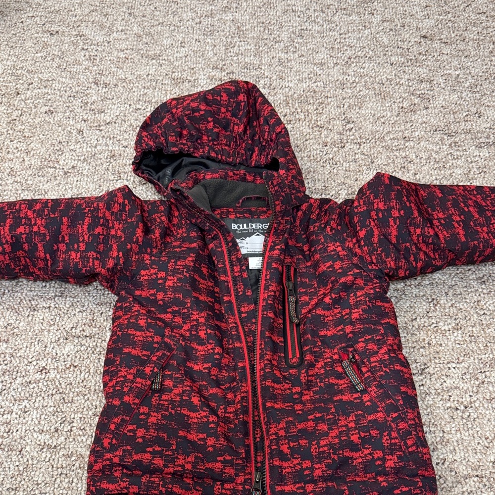Boulder Gear Kids' Red and Black Snow Jacket